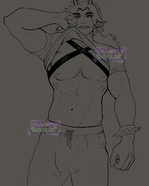 Knee up lineart Knee up lineart
