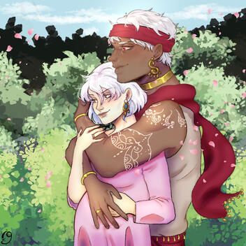 Hip up with detailed background